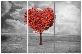 Obraz na plátne - Srdce v tvare stromu 1106B (135x90 cm)