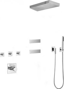 Mexen Fall, podomietková sprchová súprava, chrómová, 7602-04-00