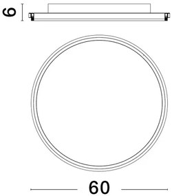 LED stropné svietidlo Willow R 60 zlaté