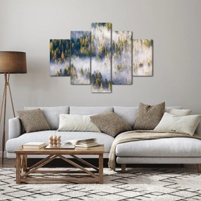 Obraz stromov v hmle (150x105 cm)
