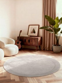 Villeroy & Boch, Kusový koberec Villeroy & Boch Kari 106283 Grey kruh, 150x150 (priemer) kruh, šedá, obývacia izba