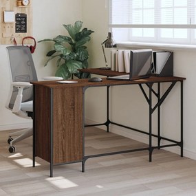 Stôl hnedý dub 141x141x75 cm kompozitné drevo 837601
