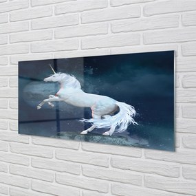 Obraz plexi Unicorn planét sky 140x70 cm