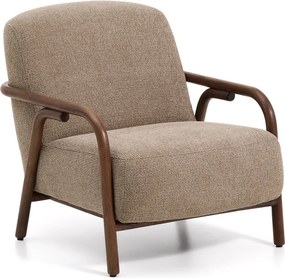 Taupe ženilkové kreslo Sylo – Kave Home