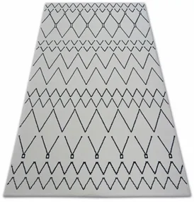Koberec SENSE Micro 81249 Cik Cak ETNO biely/nebeský