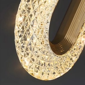 Toolight Toolight, ZÁVESNÉ STROPNÉ LED SVIETIDLO G173-3CP, zlatá lesklá, OSW-07817