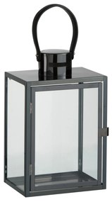 Čierná kovový lampáš Recin - 20*15*44cm