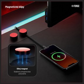 Elektrický herný stôl RGB s držiakmi, čierno-biely, 120 cm: Diablo X-Forge 1200