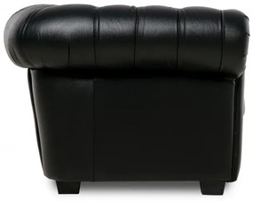 Kožená pohovka CHESTERFIELD - 3P, sivá (Rimini)