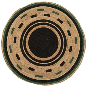 ATMOSPHERA Koberec Malakite, (fi) 120 cm, béžová/čierna/zelená