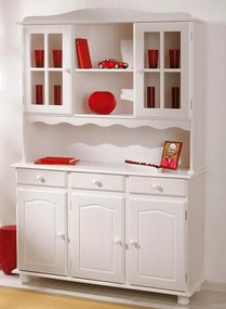 Široká vitrína In-Siena, bielena borovica