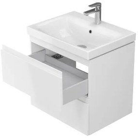 Cersanit S801-223-DSM -Závesná kúpeľňová skrinka s umývadlom MODUO lesklá biela