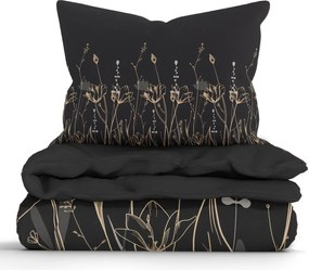 Predĺžené bavlnené obliečky Renforcé – Aneta čierna