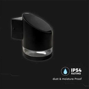 LED Vonkajšie solárne nástenné svietidlo LED/1W/3,7V 3000K IP54 1200 mAh čierna
