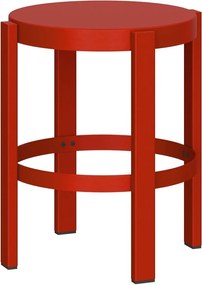 Červená oceľová stolička Doon – noo.ma