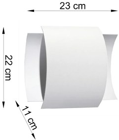 Biele nástenné svietidlo Sollux Forgmi