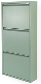 Sivozelená kovová výklopná skrinka na topánky 50x103x15 cm Billy – Spinder Design