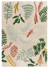 Prateľný ručne tkaný bavlnený detský koberec 140x200 cm Botanic Plants – Lorena Canals