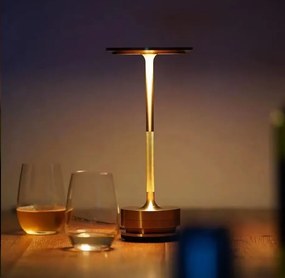 Toolight Toolight, bezdrôtová USB dotyková nočná lampa APP1372-T, zlatá matná, OSW-08636