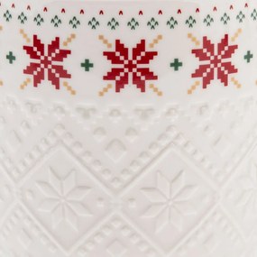 Porcelánový hrnček Pletený kvet 630 ml