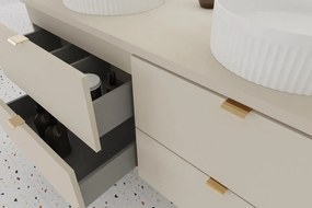 Závěsná skříňka pod umyvadlo Dalia Cashmere 60 cm kašmír