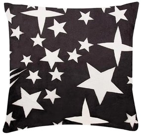 XPOSE® Mikroplyšová obliečka na vankúš SAMIRA - čierna 40x40 cm