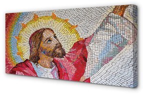 Obraz na plátne mozaika Jesus 120x60 cm