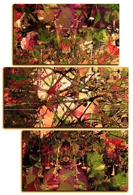 Obraz na plátne - Kvetinové grunge pozadia - obdĺžnik 7108FC (105x70 cm)