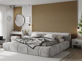 Mexen Lam-F, akustické stenové lamely 275 × 30 cm, plstený podklad 8 mm, technická dyha, dub zlatistý, S105-275307-3015-003