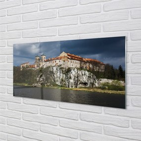 Sklenený obraz Krakow castle River 140x70 cm