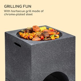 Blumfeldt Monolith, ohnisko s grilom, MgO a oceľový plášť, lapač iskier