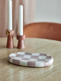 Bloomingville Mramorová tácka Petrea Rose Marble 22 cm