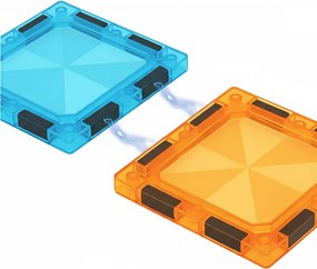 MULTISTORE Magnetické kocky LED 134 dielov – svietiaca stavebnica s guľôčkovou dráhou 3+