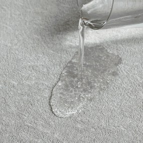 Goldea nepriepustná froté plachta s napínacou gumou - svetlo sivá 90 x 200 cm