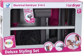 LEAN Toys Kadernícka súprava Fén na vyrovnávanie vlasov Náhradné kefy