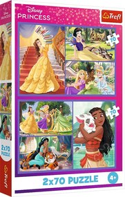 Trefl 2x70 Disney Princezná Rozprávkové dni