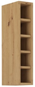Horný kuchynský regál Miraluna (dub artisan). Vlastná spoľahlivá doprava až k Vám domov. 1062344