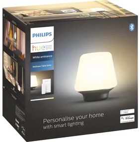 LED stolová lampa Philips HUE Wellness 8W 806lm 2200-6500K čierna/biela - kompatibilná so SMART HOME by hornbach