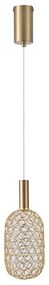 LED Luster na lanku PERFORATO LED/6,3W/230V 3000K zlatá pr. 13 cm
