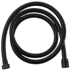 Sapho, POWERFLEX Flexibilná nerezová hadica s dvojitým zámkem, 150 cm, čierna matná, FLEX156
