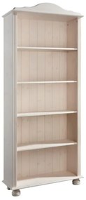 Biela knižnica z borovicového dreva 70x181 cm Ella – Støraa