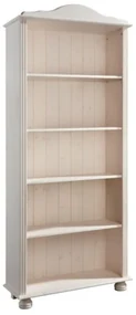Biela knižnica z borovicového dreva 70x181 cm Ella – Støraa