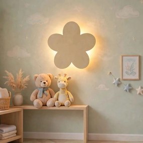 Detské nástenné svetlo kvet, LED nočné svetlo | KVID: Biela 4802-115410 LED0594