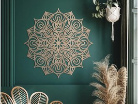 drevko Drevená mandala Hypnóza Rozmer obrazu: 44,5 x 44,5 cm, Farba dekorácie: Čierna