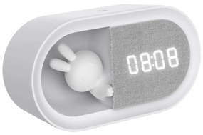 LED Stmievateľná nočná lampička s budíkom BUNNY LED/1,2W/5V 3000K