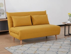 Pohovka futon Susan (žltá). Akcia -14%. Vlastná spoľahlivá doprava až k Vám domov. 1050830
