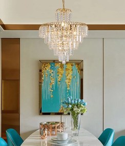 Toolight Toolight, stropné svietidlo 6xE14, zlatá lesklá, OSW-00684