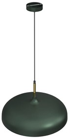 Závesné svietidlo Lincoln, 1x zlaté/zelené kovové tienidlo, (fi 35cm), gr/g