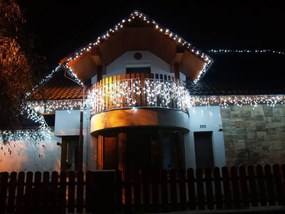 DECOLED LED světelná sada na dům, 9+1 zdarma, ledově bílá, černý kabel, Easy Fix, IP67