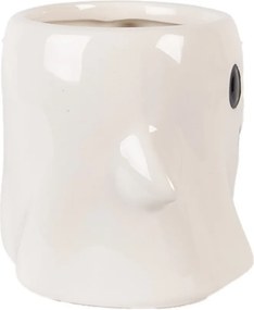 Biely keramický hrnček Ghost - 14*9*10 cm / 350 ml